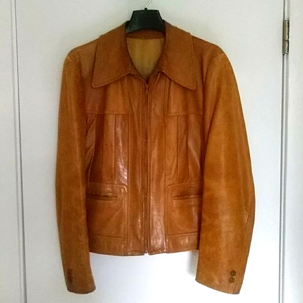 Vintage Cortefiel leather jacket